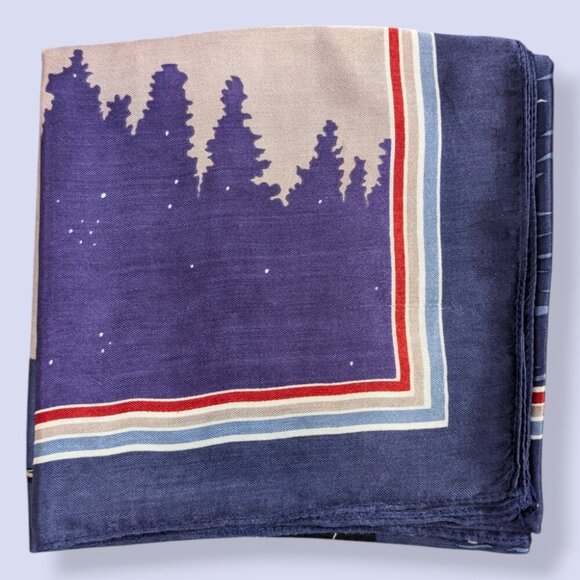 🍁V. Skemo Square Loon Acetate Scarf - Picture 4 of 7